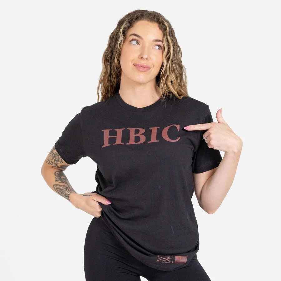 Women's HBIC Boyfriend Fit T-Shirt - Black - Image 4