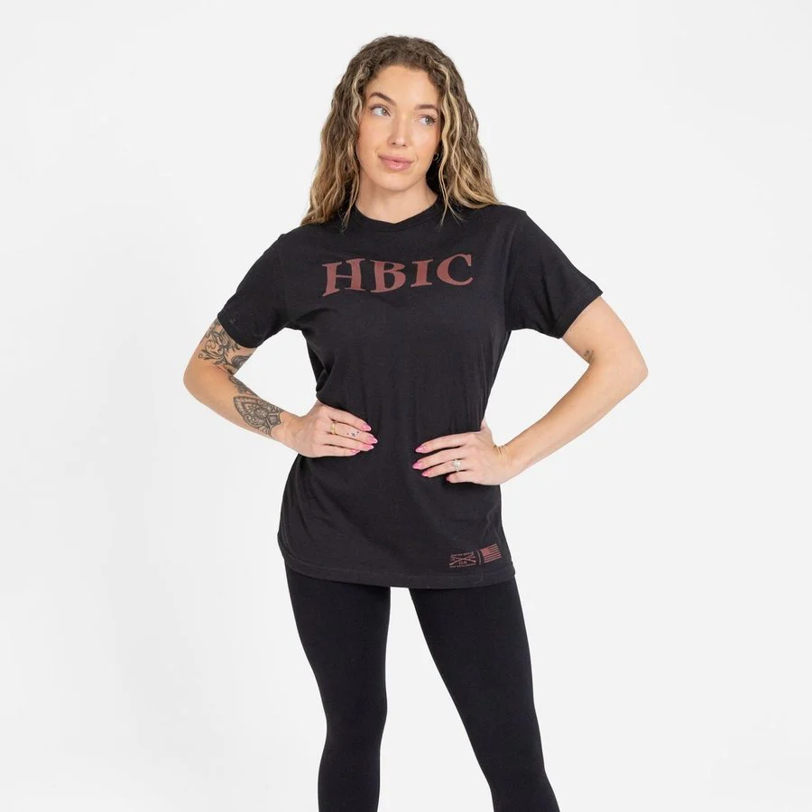Women's HBIC Boyfriend Fit T-Shirt - Black - Image 6