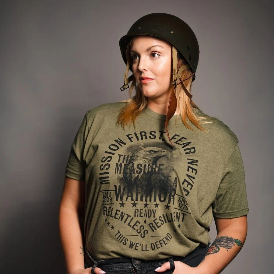 Women's Mission First Boyfriend Fit T-Shirt - Military Green - Image 2