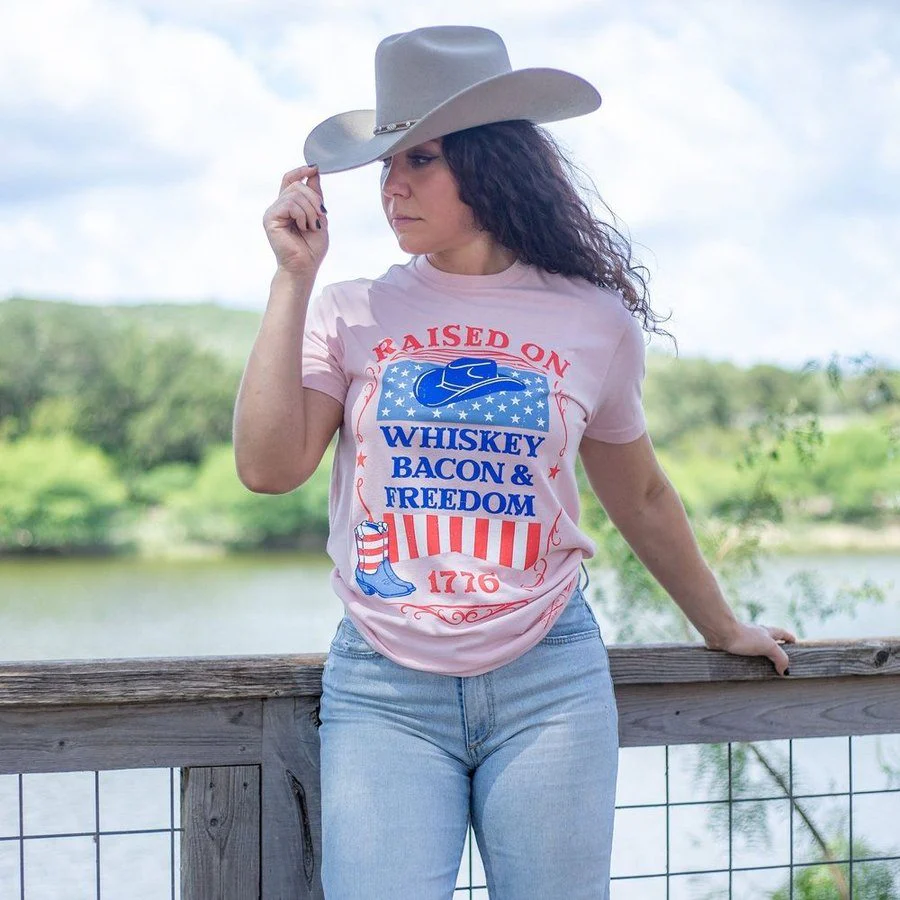 Women's Raised Right Boyfriend Fit T-Shirt - Light Pink - Image 2